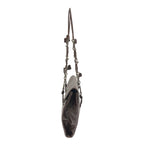 Prada Chain Strap Vintage Leather Flap Bag Brown — view 3