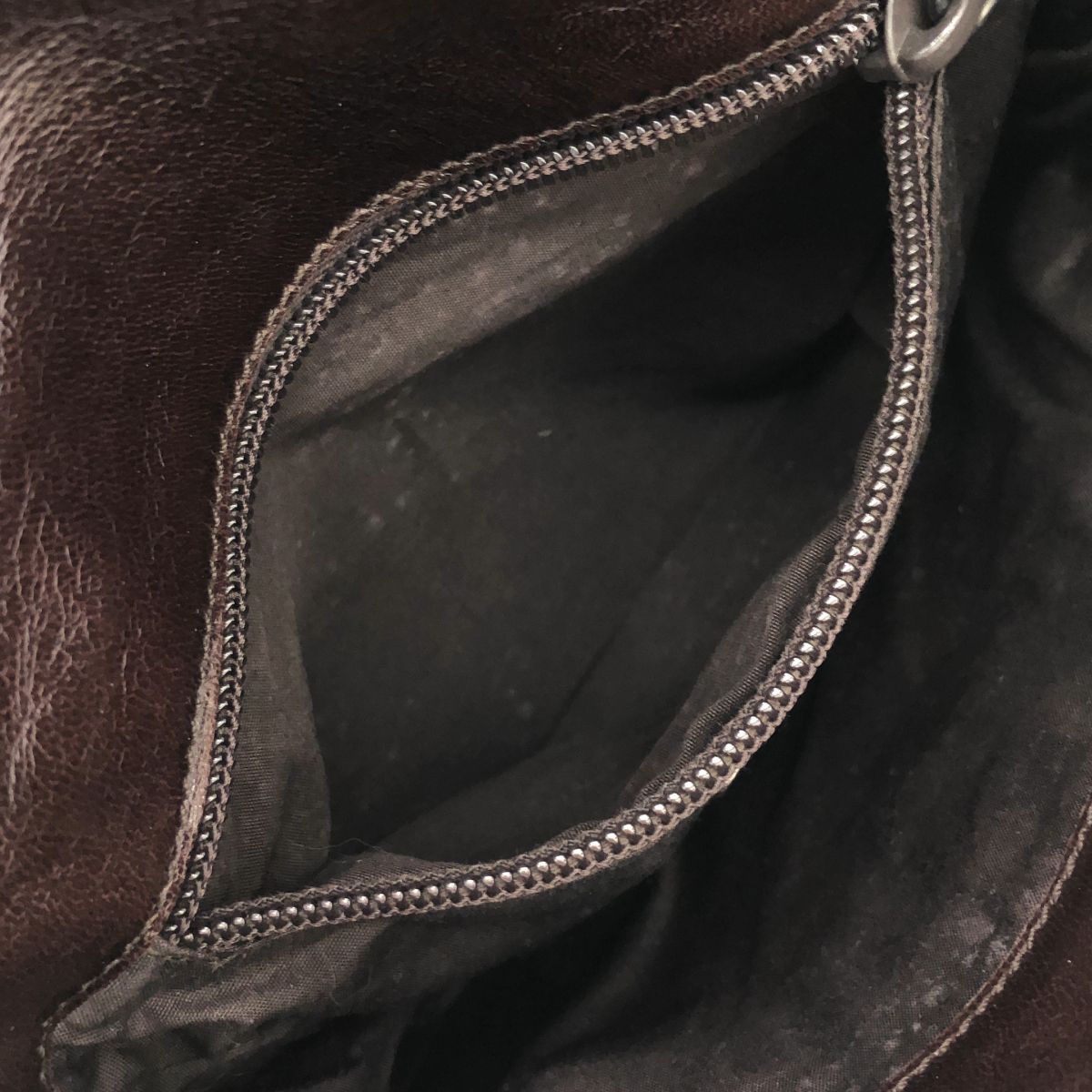 Prada Chain Strap Vintage Leather Flap Bag Brown — view 7