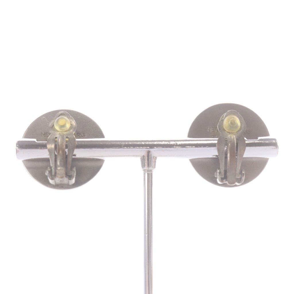 Hermes Sellier Earrings Silver — view 8