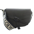 Loewe Gate Dual Mini Shoulder Bag Leather Anagram Logo Black