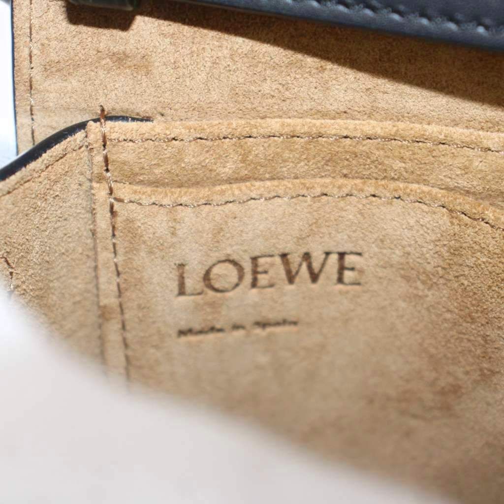 Loewe Gate Dual Mini Shoulder Bag Leather Anagram Logo Black — view 4