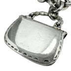 Gucci Bamboo Handle Bag Motif Chain Silver Bracelet — view 6
