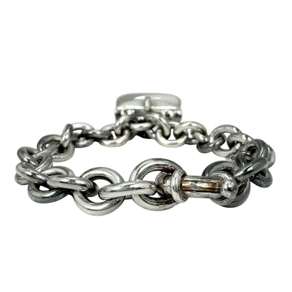 Gucci Bamboo Handle Bag Motif Chain Silver Bracelet — view 3