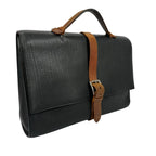 Hermes Etriviere Document Fjord Black Business Bag Silver — view 2