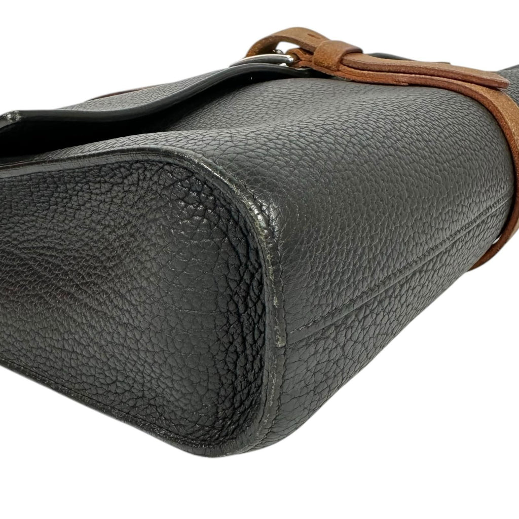 Hermes Etriviere Document Fjord Black Business Bag Silver — view 5