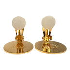 Hermes Clou de Selle Sellier Metal Gold Earrings — view 4