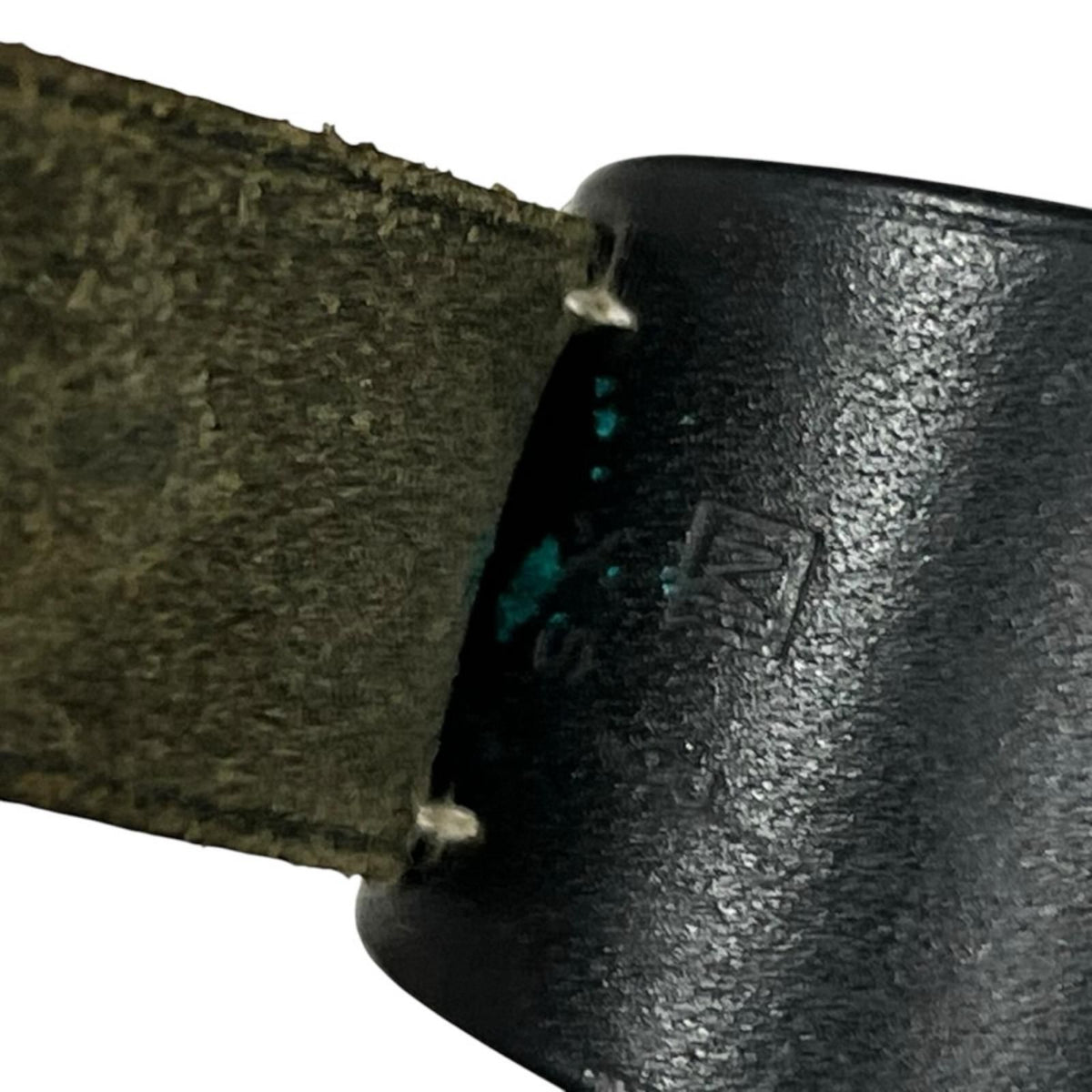 Hermes Leather Black Bracelet Silver — view 7