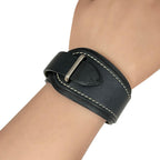 Hermes Leather Black Bracelet Silver — view 4