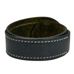 Hermes Leather Black Bracelet Silver — view 3