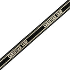 Dior Logo Micro Leather Canvas Black Shoulder Strap Gold — view 3