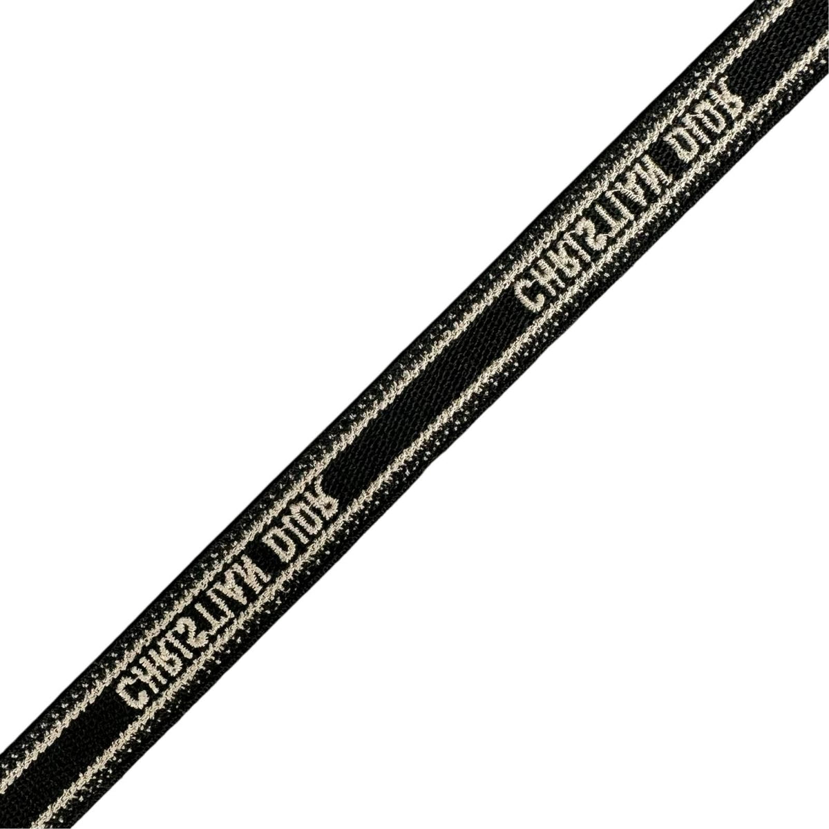 Dior Logo Micro Leather Canvas Black Shoulder Strap Gold — view 4