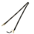 Dior Logo Micro Leather Canvas Black Shoulder Strap Gold — view 2