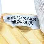 Hermes Pleats Decoupages Silk Yellow Green White Scarf — view 7