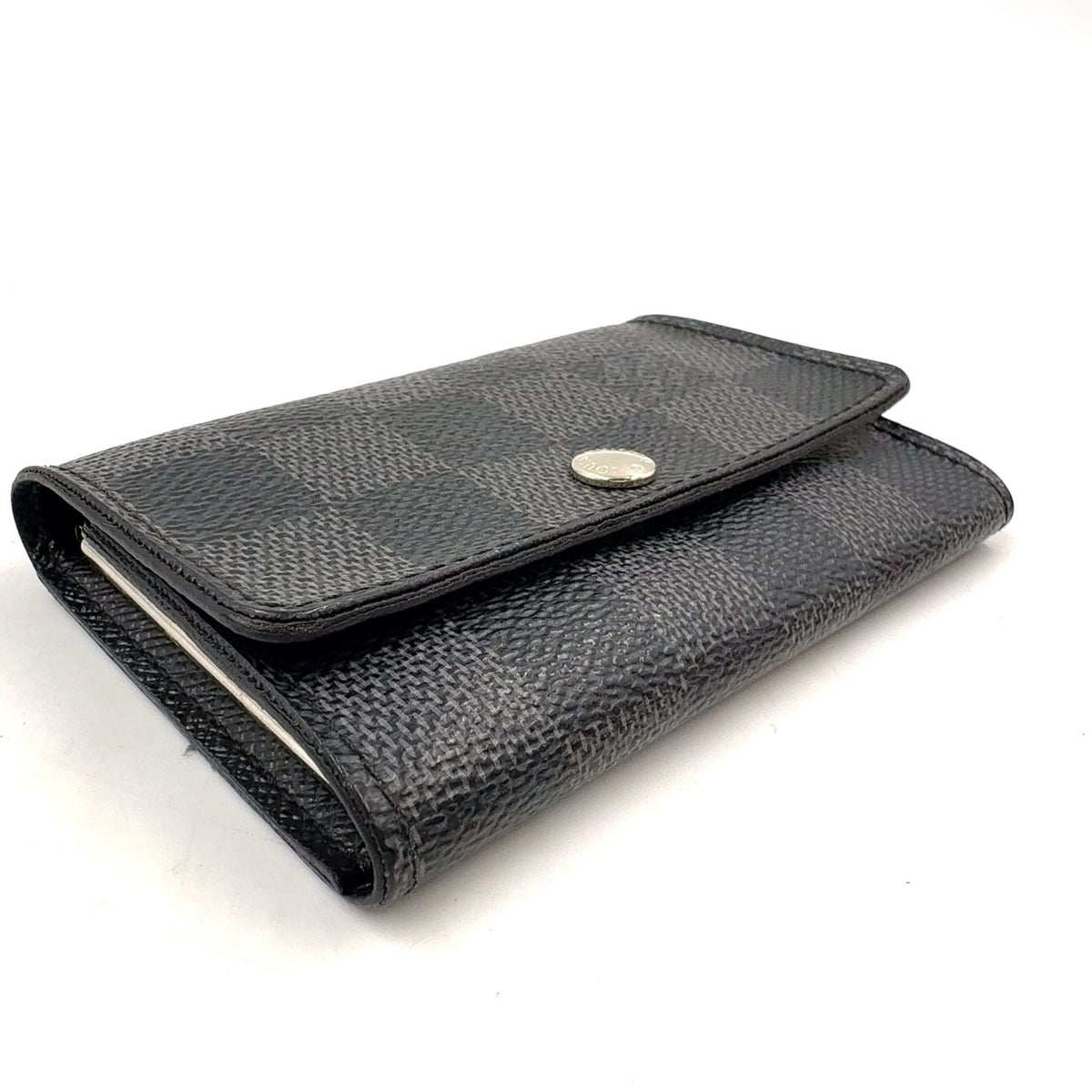 Louis Vuitton Multicles 6 Damier Graphite Leather Black Key Case Silver Key — view 5