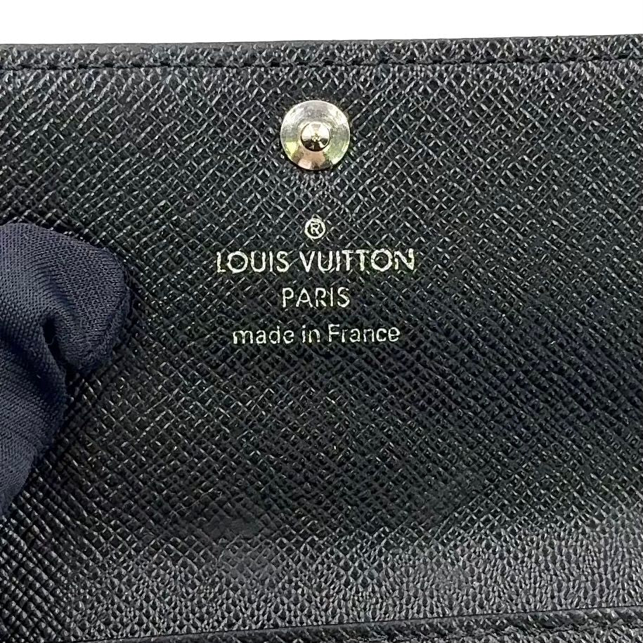 Louis Vuitton Multicles 6 Damier Graphite Leather Black Key Case Silver Key — view 4