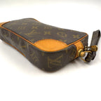 Louis Vuitton Marly Dragonne PM Monogram Leather Brown Clutch Gold — view 6