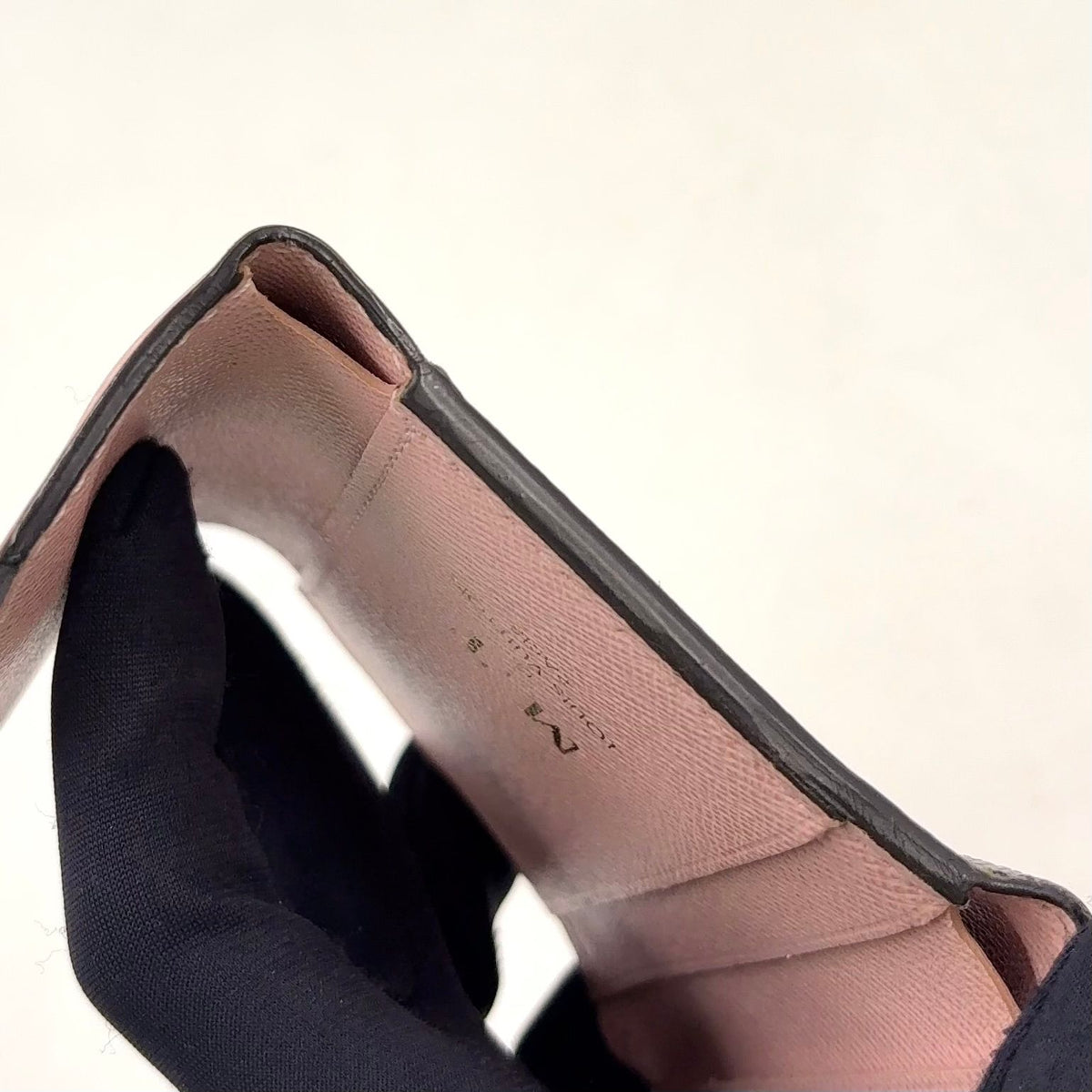 Louis Vuitton Portefeuille Zoe Monogram Rose Ballerine Leather Brown Light Pink — view 8
