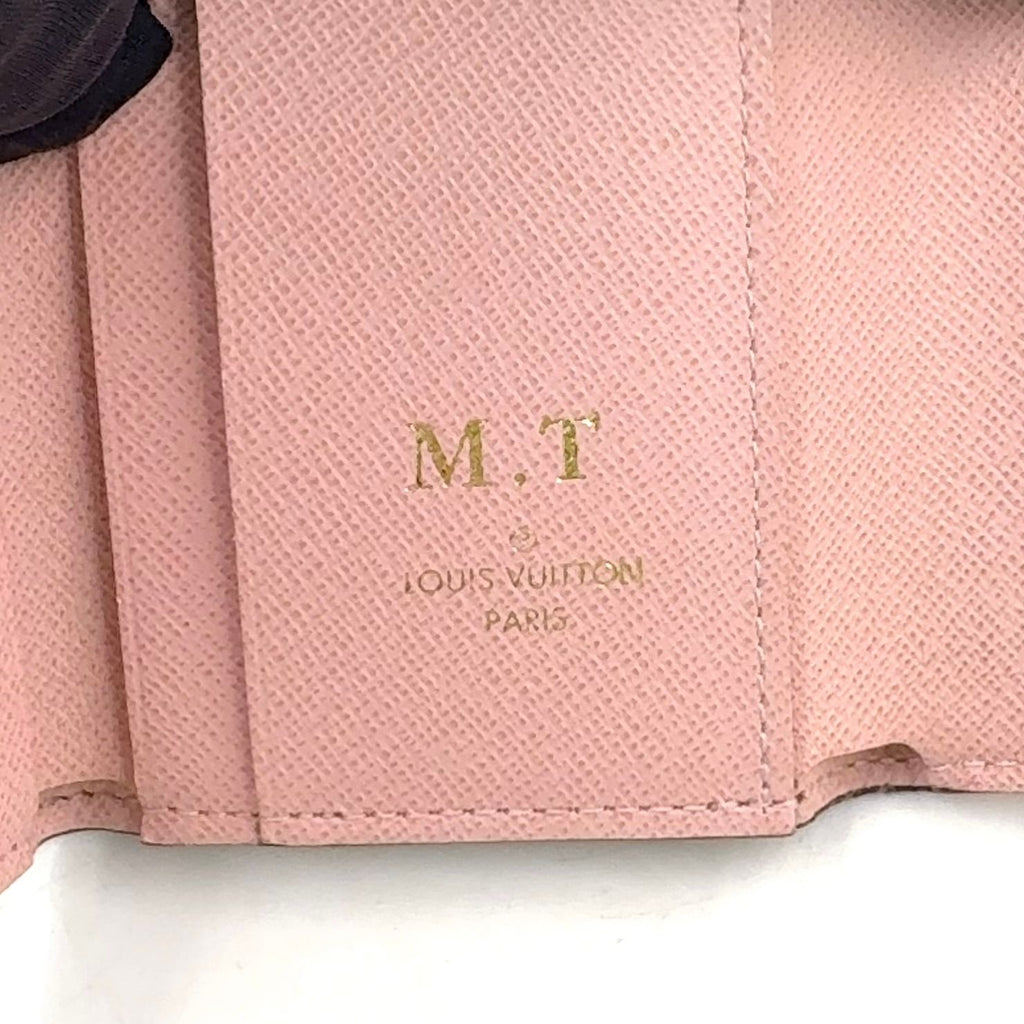 Louis Vuitton Portefeuille Zoe Monogram Rose Ballerine Leather Brown Light Pink — view 4