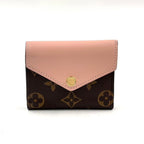 Louis Vuitton Portefeuille Zoe Monogram Rose Ballerine Leather Brown Light Pink
