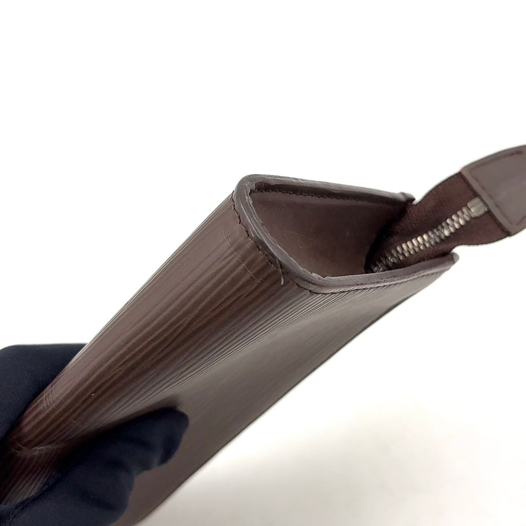 Louis Vuitton Epi Leather Brown Pouch — view 7