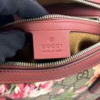 Gucci GG Supreme Leather Pink Purple Beige Multicolor Handbag Silver — view 4