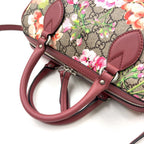 Gucci GG Supreme Leather Pink Purple Beige Multicolor Handbag Silver — view 6