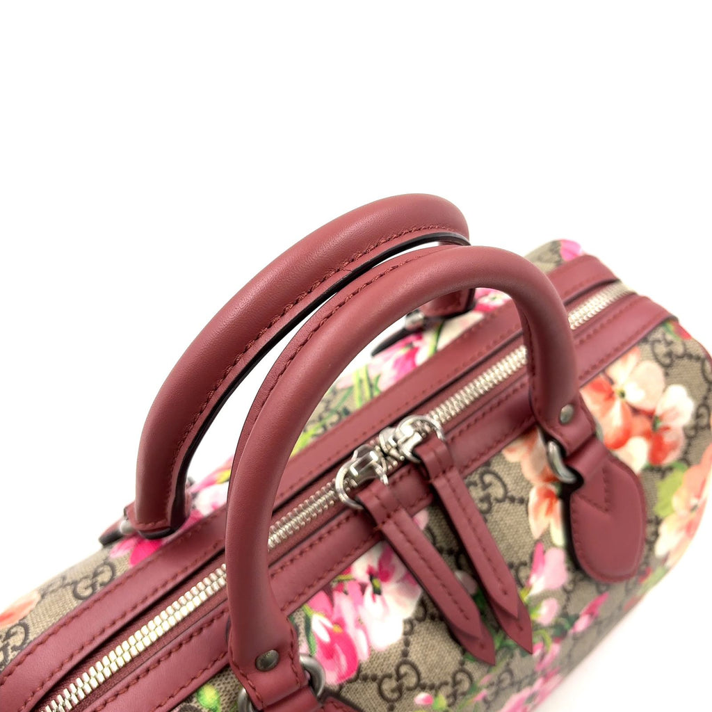 Gucci GG Supreme Leather Pink Purple Beige Multicolor Handbag Silver — view 5