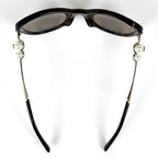 Chanel Sunglasses CC Logo Acetate Faux Pearl Brown Eyewear — view 3