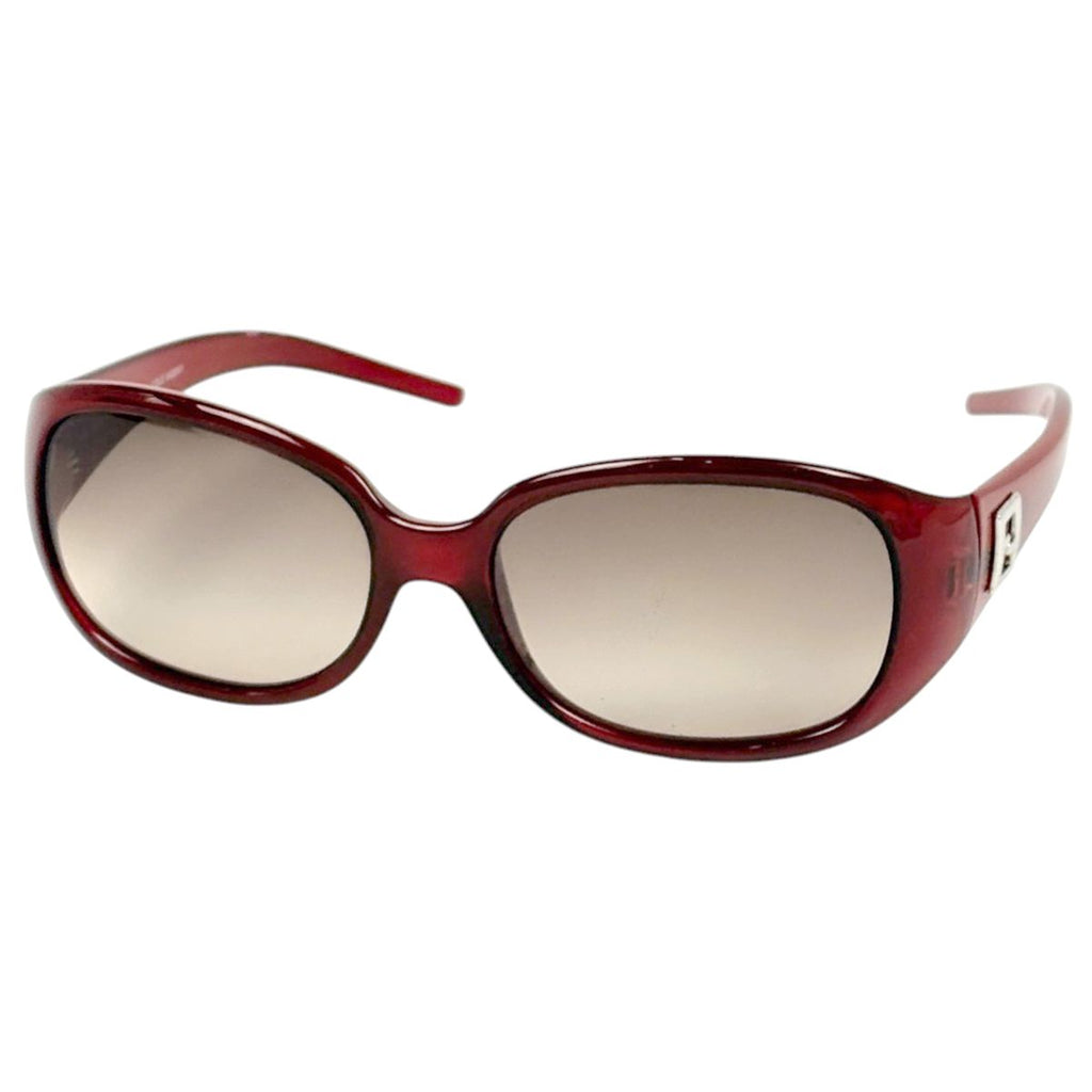 Fendi Sunglasses Zucca Logo Acetate Red Eyewear