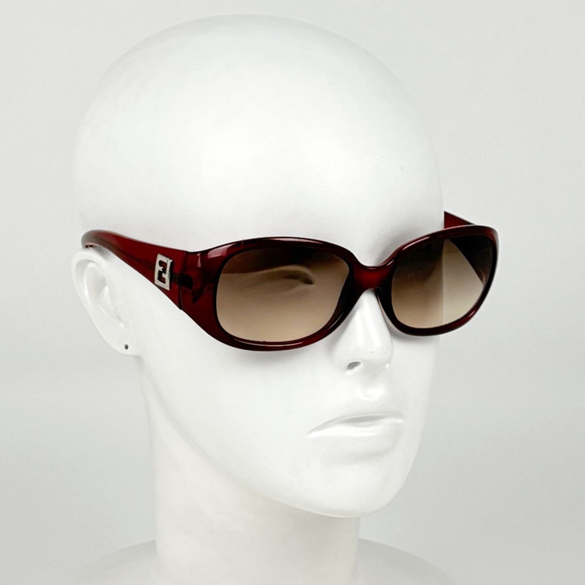 Fendi Sunglasses Zucca Logo Acetate Red Eyewear — view 6