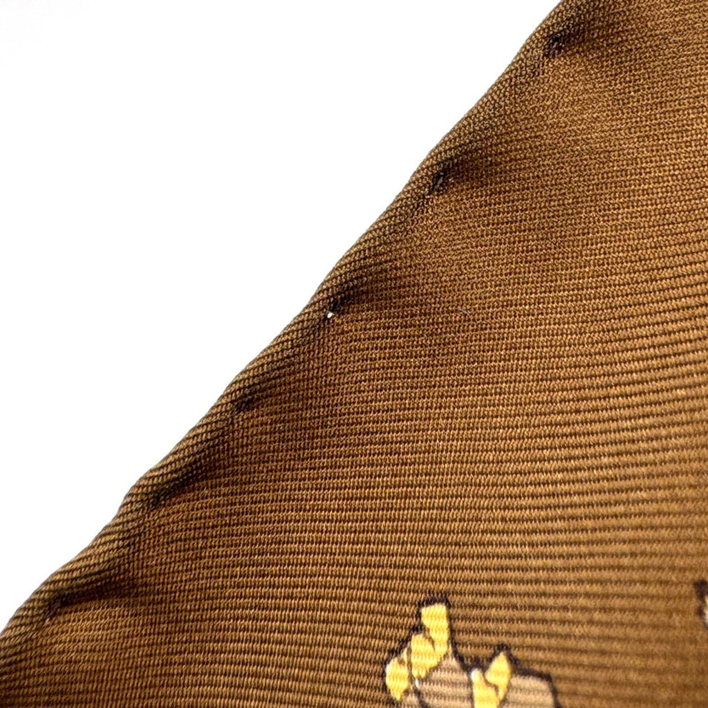 Gucci Scarf Flower Animal Print Silk Brown Multicolor — view 4