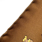 Gucci Scarf Flower Animal Print Silk Brown Multicolor — view 4
