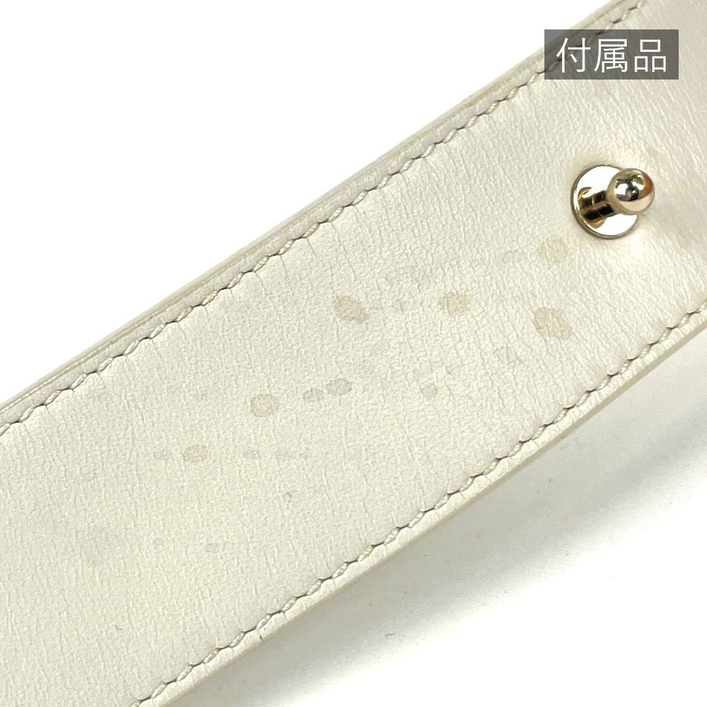 Dior Handbag Lady 2-Way Leather White — view 8
