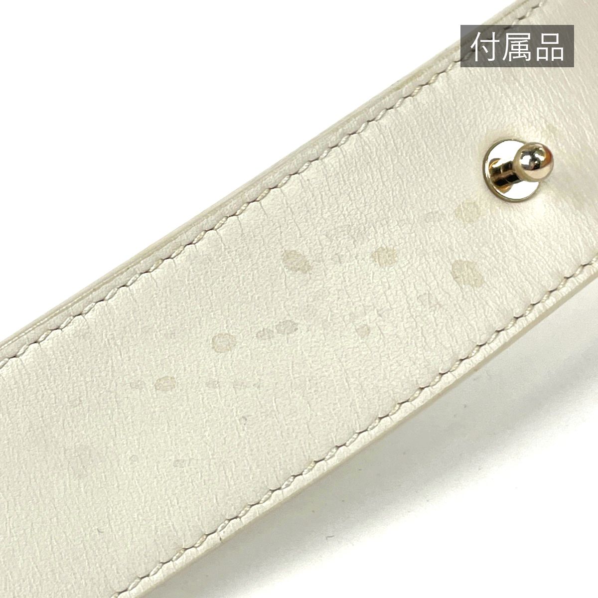Dior Handbag Lady 2-Way Leather White — view 8