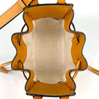 Loewe Handbag Hammock Drawstring Mini 2-Way Anagram Leather Brown — view 7
