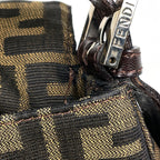 Fendi Shoulder Bag Zucca Pattern Mamma Baguette Canvas Brown — view 8