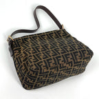 Fendi Shoulder Bag Zucca Pattern Mamma Baguette Canvas Brown — view 2