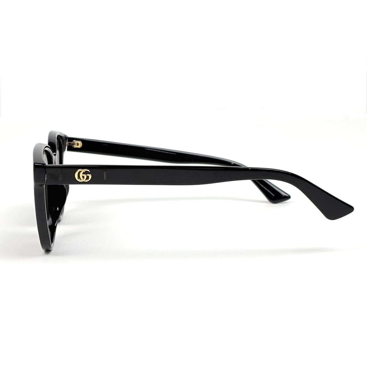 Gucci Sunglasses GG Marmont Double G Acetate Black Eyewear — view 2