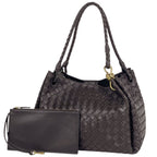 Bottega Veneta Tote Bag Parachute Intrecciato Leather Brown