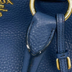 Prada Handbag Leather Blue — view 5