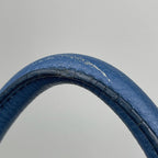Prada Handbag Leather Blue — view 6