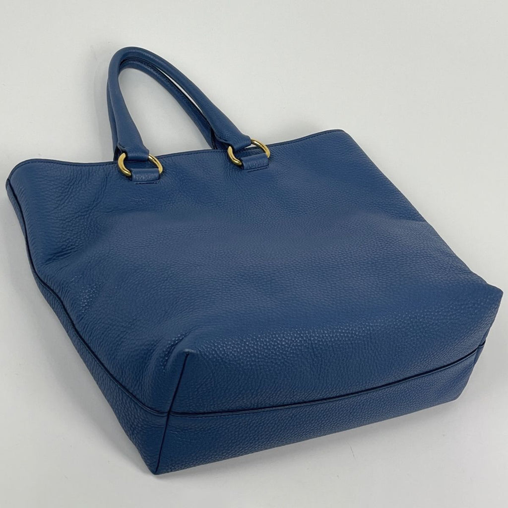Prada Handbag Leather Blue — view 2