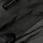 Chanel Tote Bag CC Logo Quilted Petite Shopping PST Caviar Leather Black — view 6