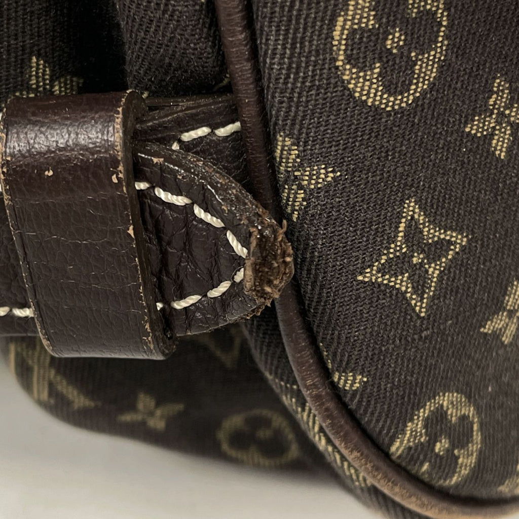 Louis Vuitton Saumur 30 Shoulder Bag Monogram Mini Lin Ebene — view 4