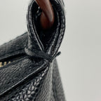 Chanel Shoulder Bag CC Logo Wood Chain Caviar Leather Black — view 4