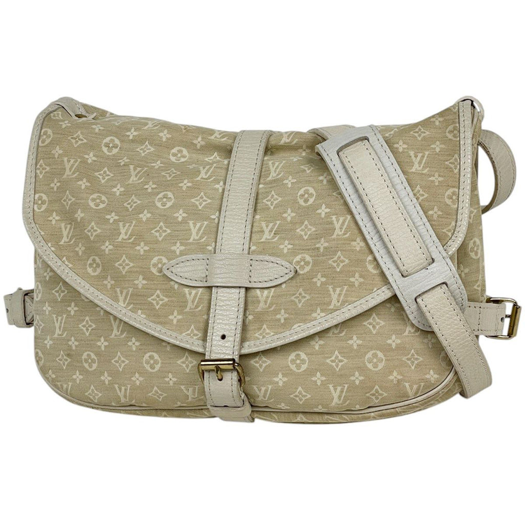 Louis Vuitton Saumur Shoulder Bag Monogram Mini Lin Dune