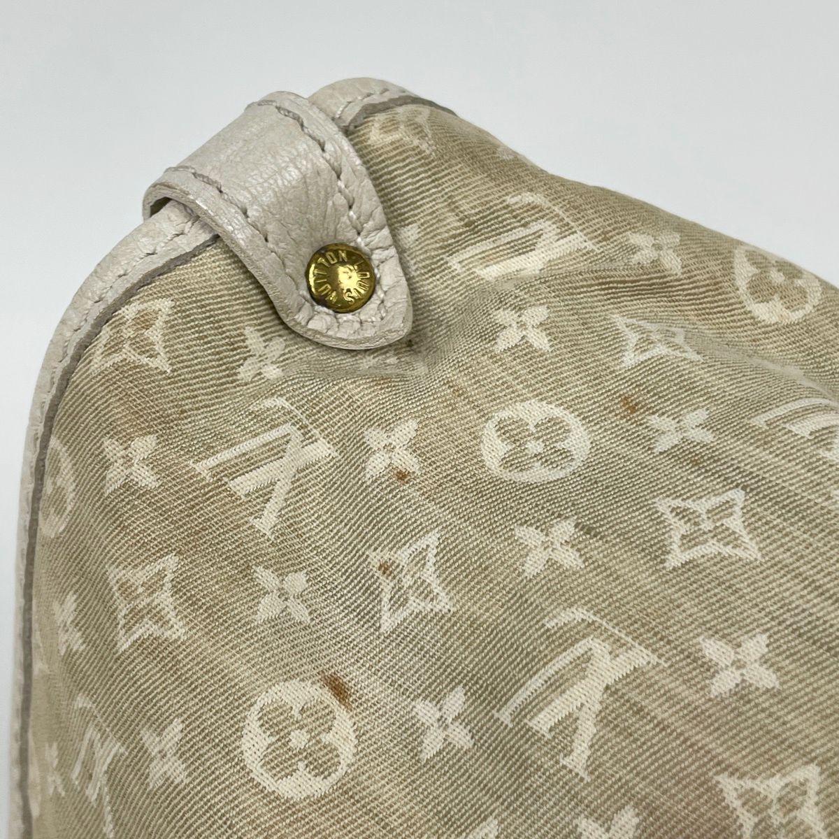Louis Vuitton Saumur Shoulder Bag Monogram Mini Lin Dune — view 7