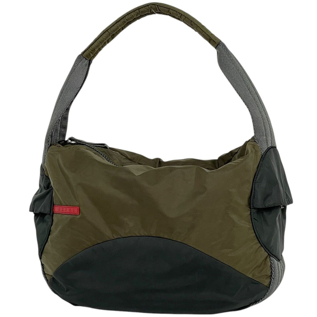 Prada Shoulder Bag Nylon Green