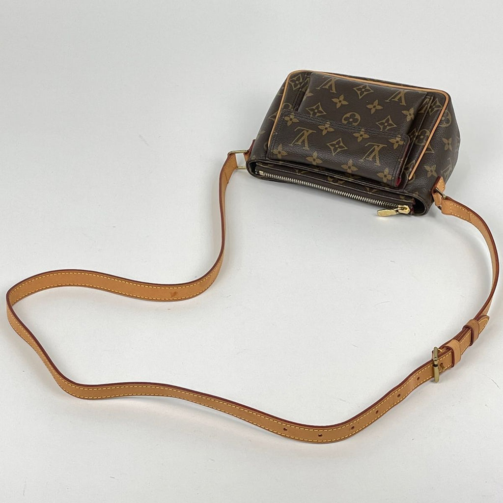 Louis Vuitton Viva-Cite PM Shoulder Bag Pochette Monogram Brown — view 8