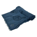 Louis Vuitton Shawl Blue Gray Cotton Scarf